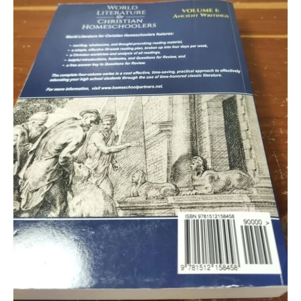 World‎ Literature for Christian Homeschoolers, Volume 1: Ancient Writings